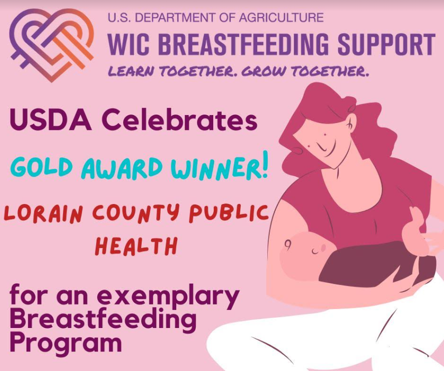 USDA celebrates gold award winner, LCPH for an exemplary Breastfeeding Program.