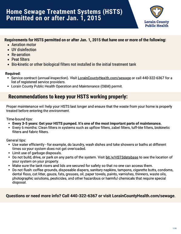 Permit Conditions: HSTS permitted on or after Jan. 1, 2015
