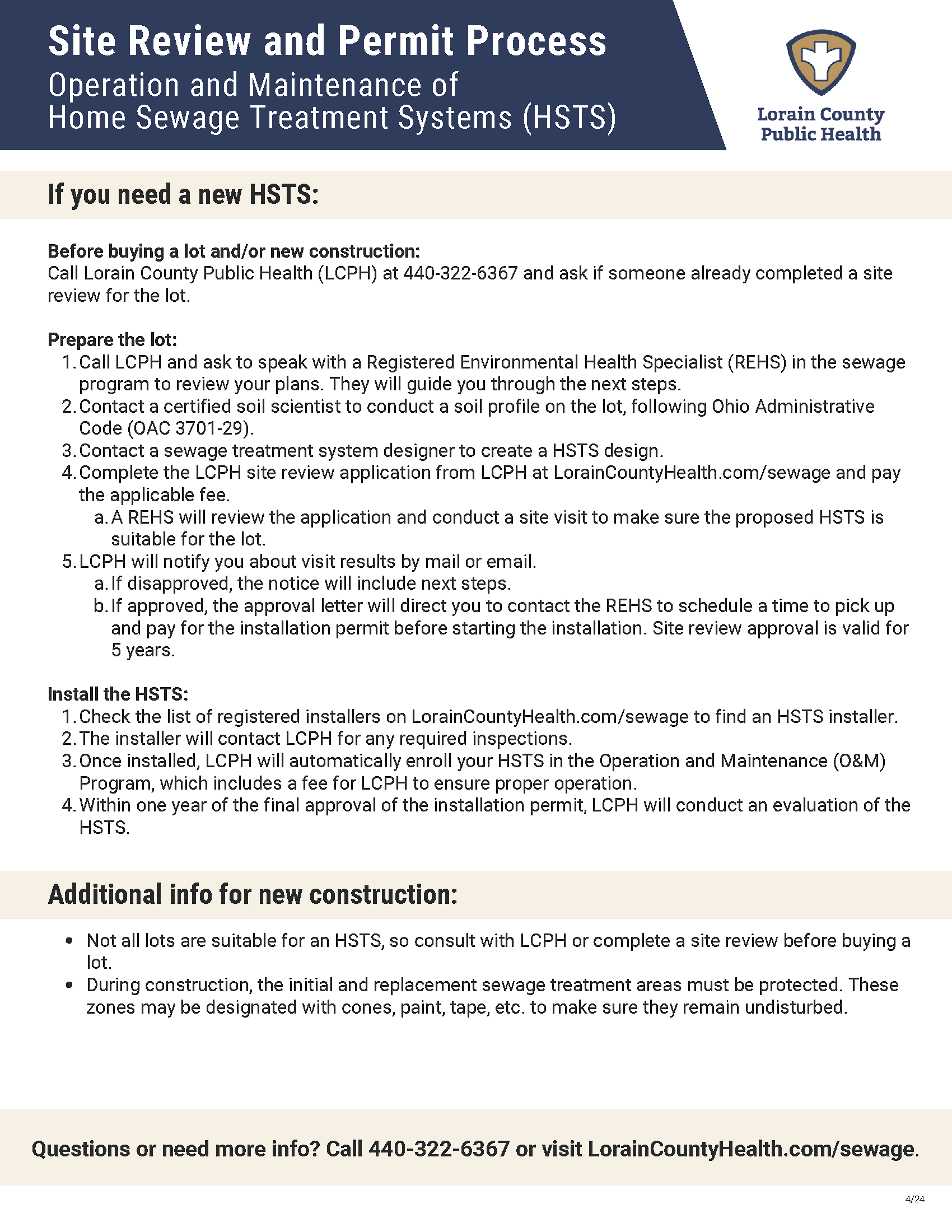 Site Review and Permit Process factsheet 