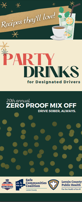 A recipe book of zero proof drinks featured from the Zero Proof Mix Off event.