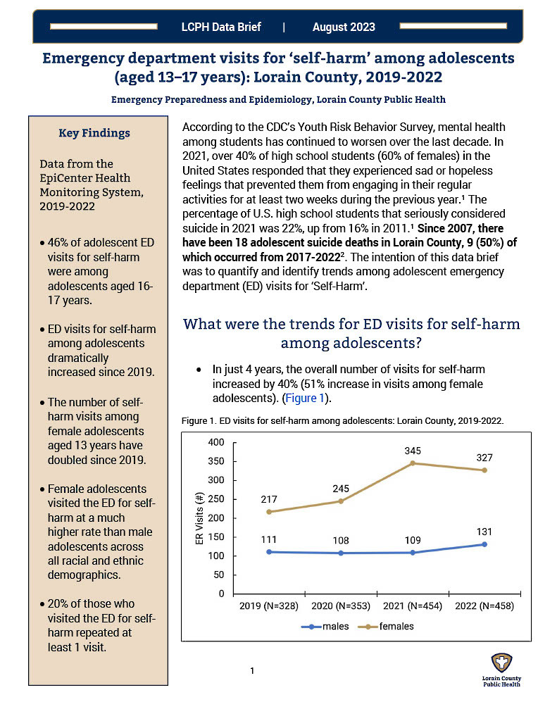 The first page of the linked data brief