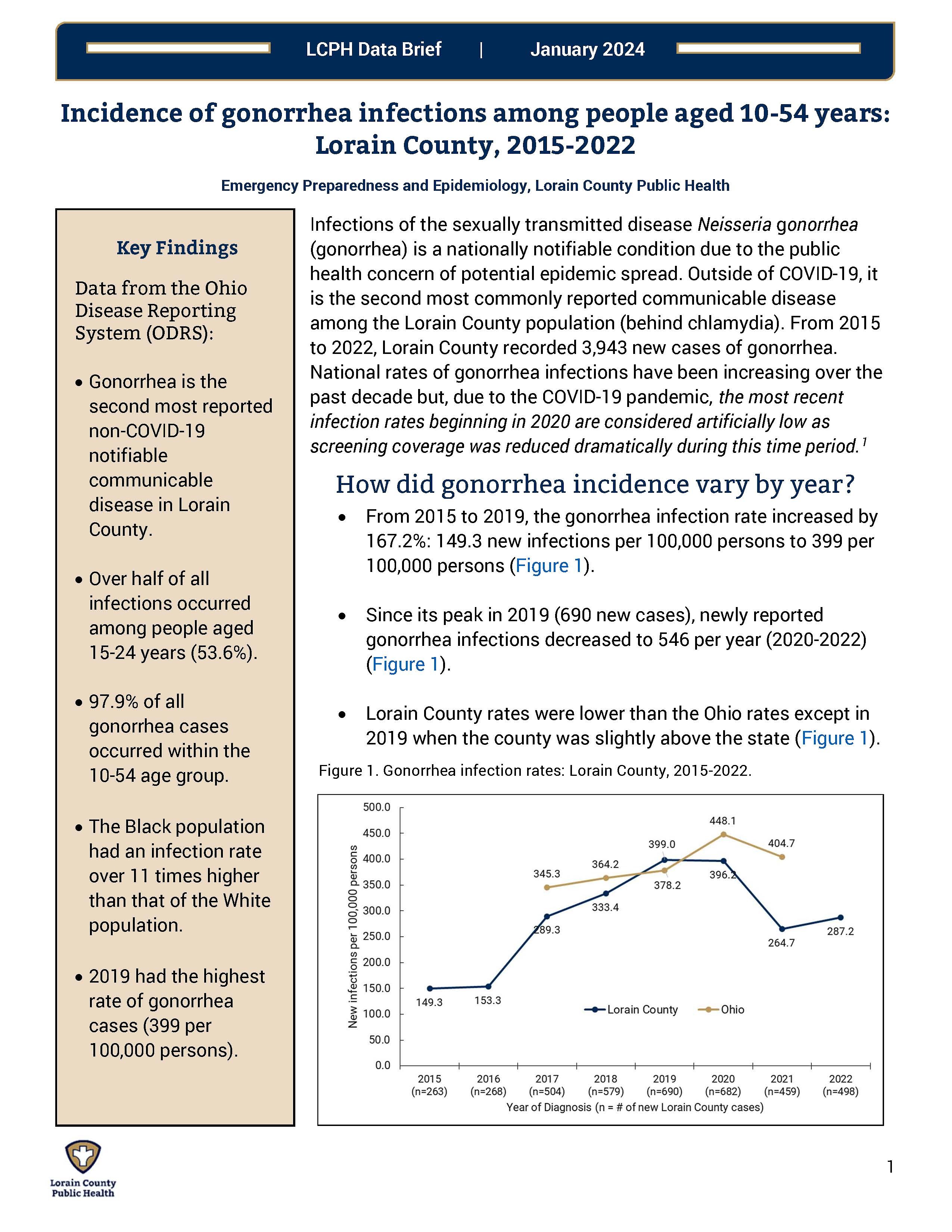 The first page of the linked data brief