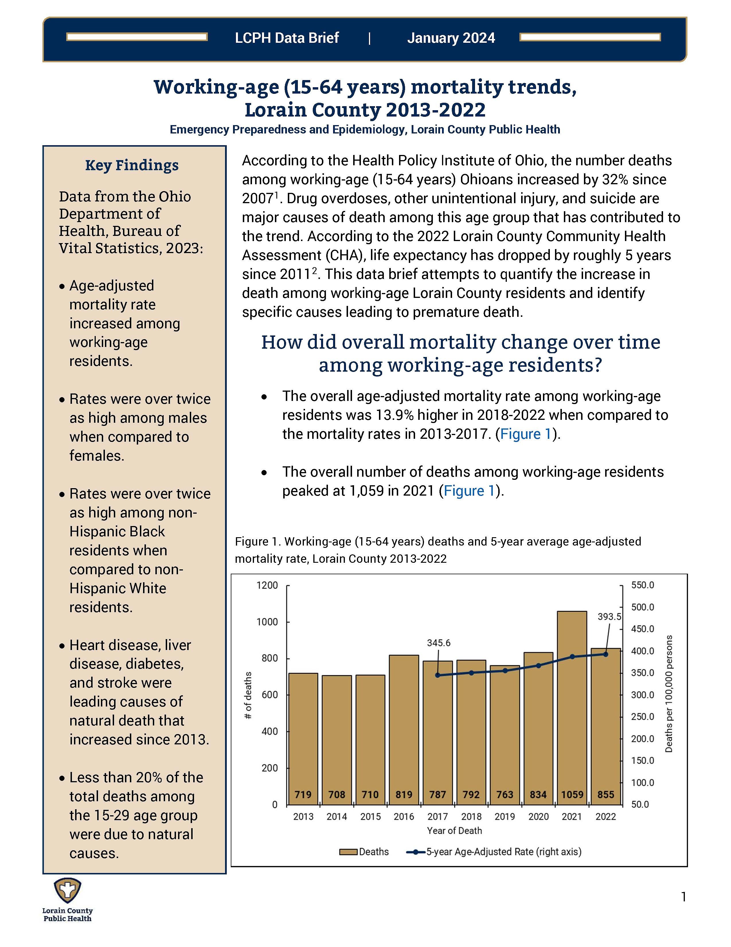 The first page of the linked data brief