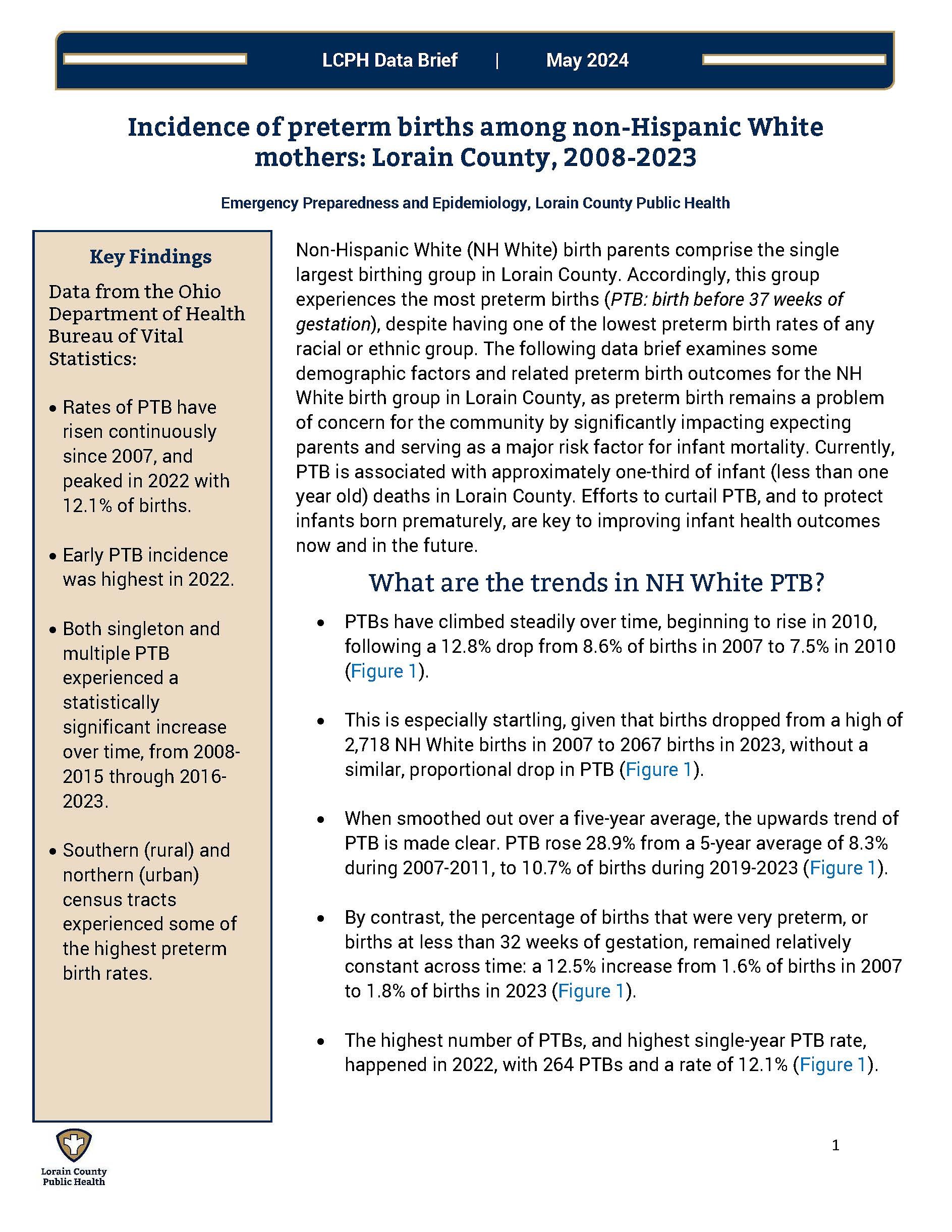 The first page of the linked data brief