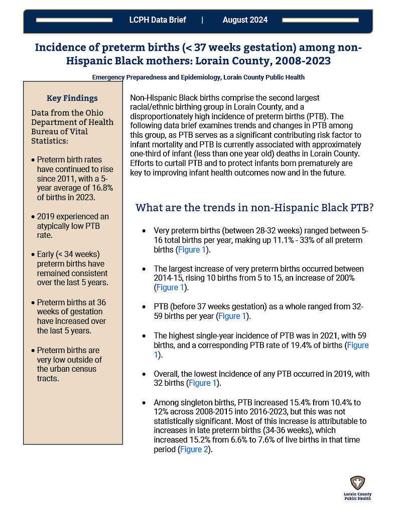 The first page of the linked data brief