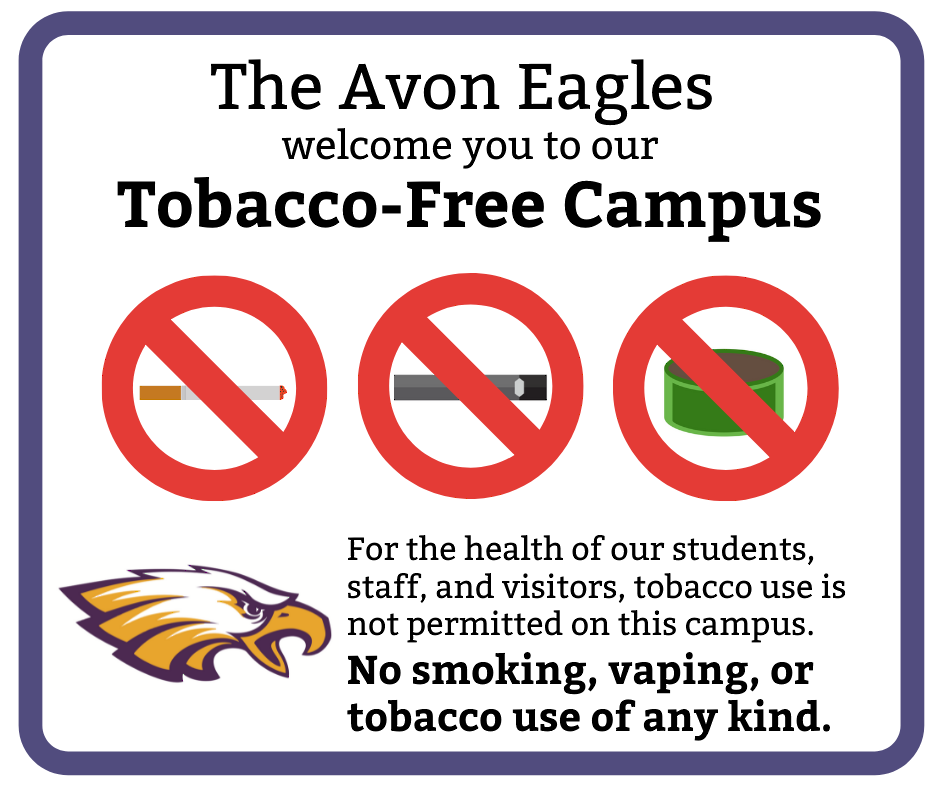 10 x 10 sign aluminum sign for tobacco-free school campus 