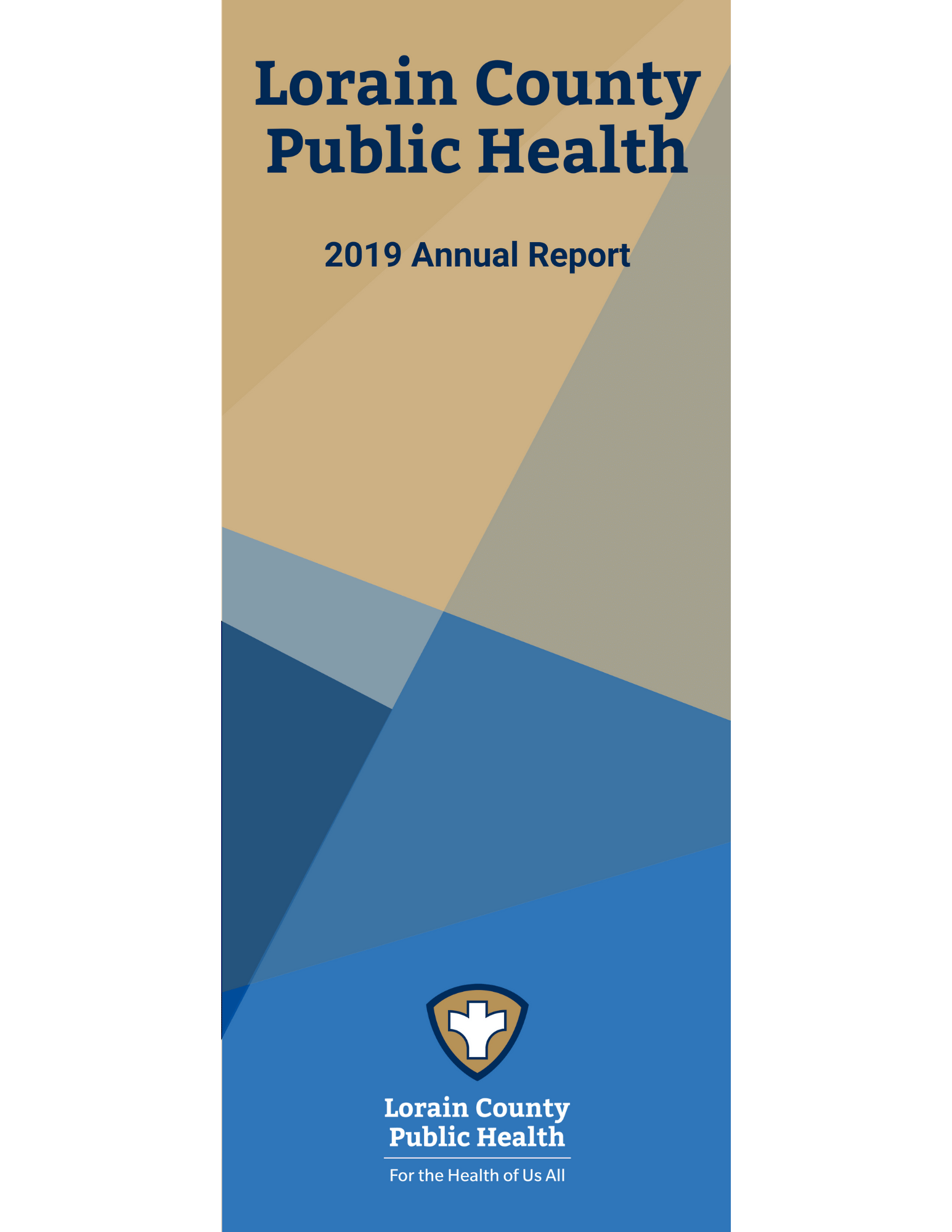 Title page: Lorain County Public Health: 2019 Annual Report